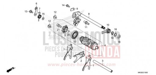 SCHALTTROMMEL (CRF1100A/A2/A4/AL/AL2) CRF1100A4M de 2021